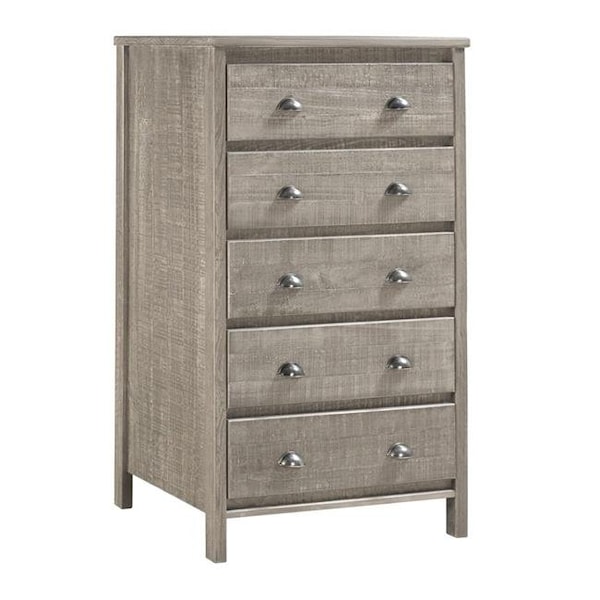 Ecoflex Furniture BJ307 Baja Five Drawer Chest - Rustic Grey BJ307 - main